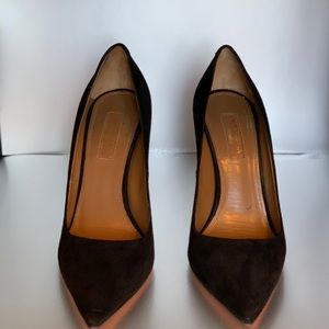 Aquazurra Black Suede Simply Irresistible Pump 105mm, Size 37.5, Gently Worn
